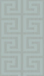 Seabrook Greek Key Metallic Sea Green Wallpaper
