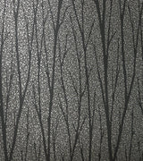 Seabrook Birch Trail Gunmetal & Charcoal Wallpaper