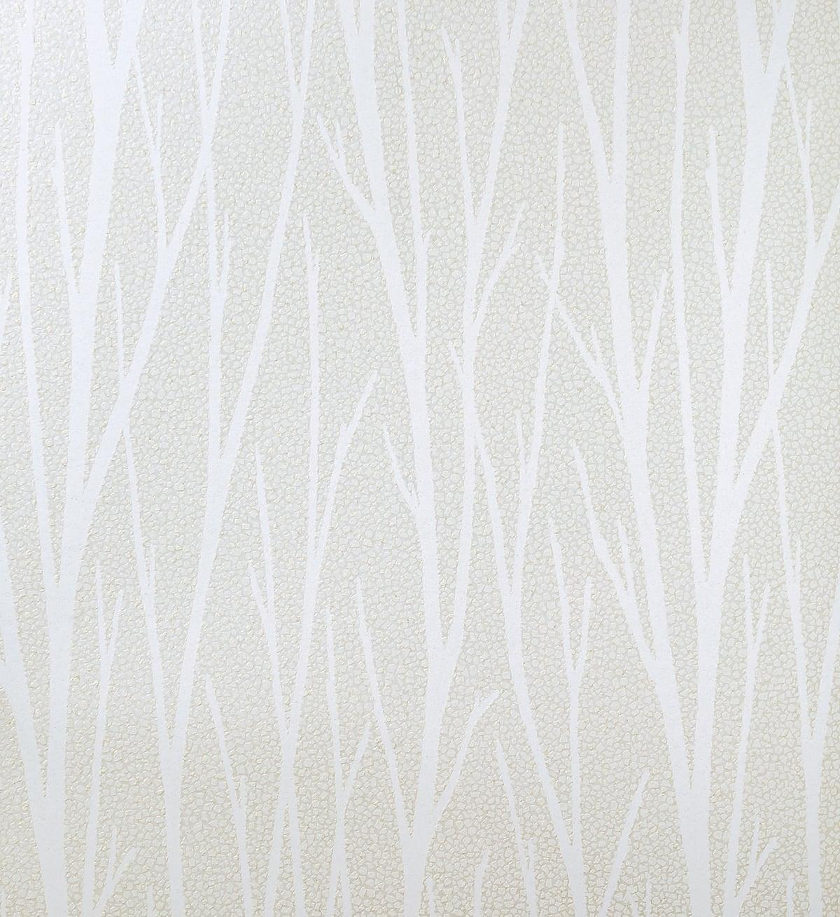 Seabrook Birch Trail Metallic Champagne & Cream Wallpaper