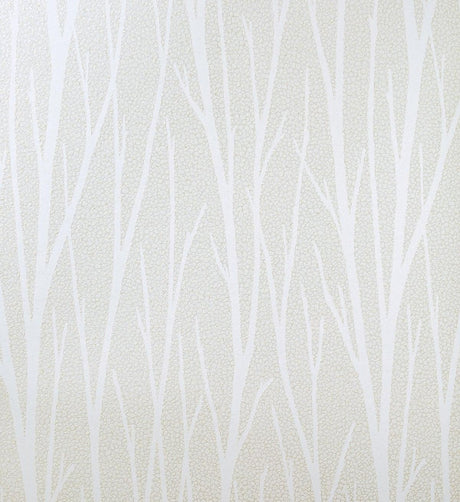 Seabrook Birch Trail Metallic Champagne & Cream Wallpaper