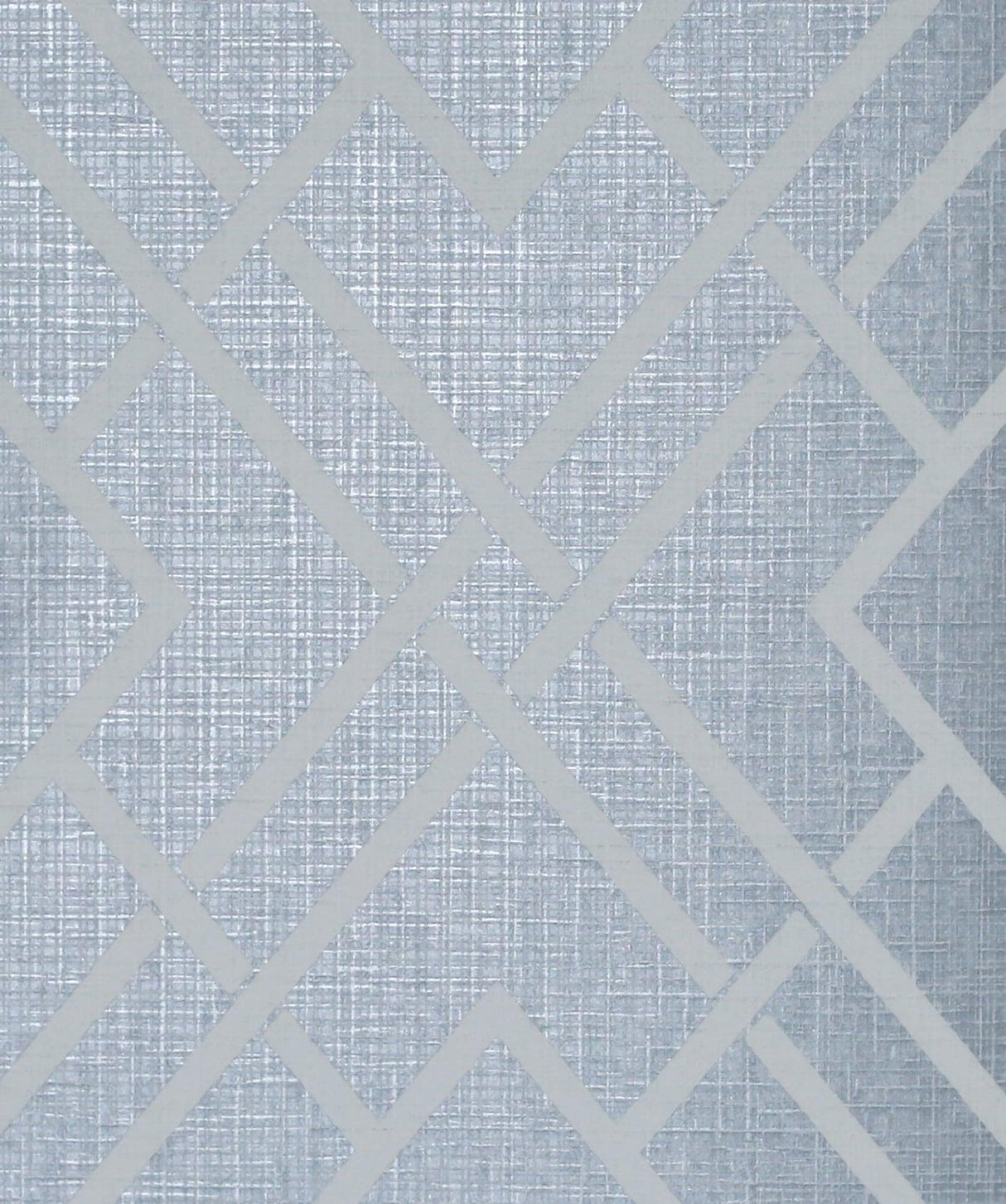 Seabrook Diamond Lattice Metallic Slate Blue Wallpaper