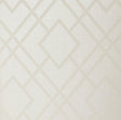 Seabrook Diamond Lattice Metallic Ivory Wallpaper