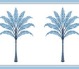 Seabrook Montgomery Palm Border Blue Lake Wallpaper
