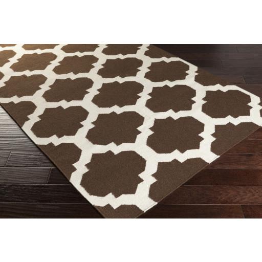 Surya York AWHD-1029 Dark Brown Ivory 3' x 5' Rug