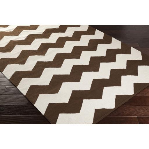 Surya Vogue AWLT-3017 Cream Dark Brown 4' x 6' Rug