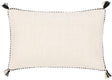 Surya Braided Bisa BBA-001 Black Cream 18"H x 18"W Pillow Cover