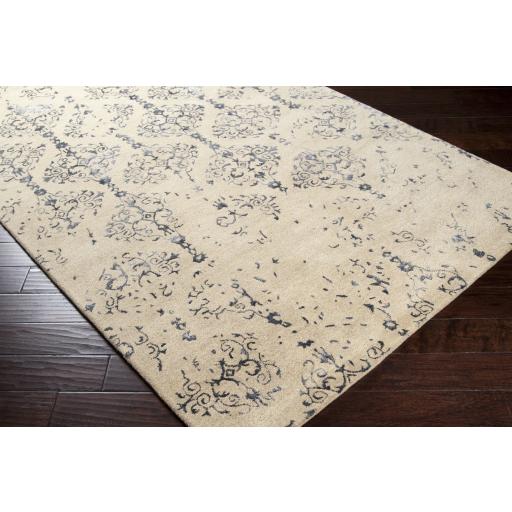 Surya Banshee BAN-3315 Dark Blue Light Beige 2'6" x 8' Rug