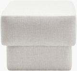 Surya Beldon BELD-001 20"H x 24"W x 24"D Bench/Ottoman/Stool