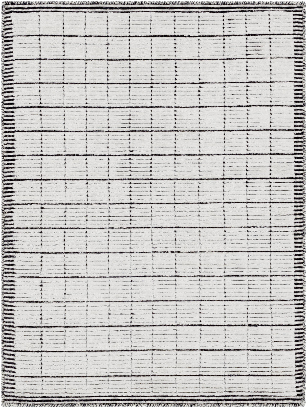Surya Carre CCR-2301 Black Light Gray 15' x 75' Rug