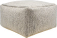Surya Derby DRPF-001 14"H x 24"W x 24"D Pouf