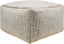 Surya Derby DRPF-001 14"H x 24"W x 24"D Pouf