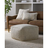 Surya Derby DRPF-001 14"H x 24"W x 24"D Pouf
