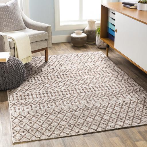 Surya Eagean EAG-2331 Dark Brown Medium Brown 5'3" x 7'7" Rug