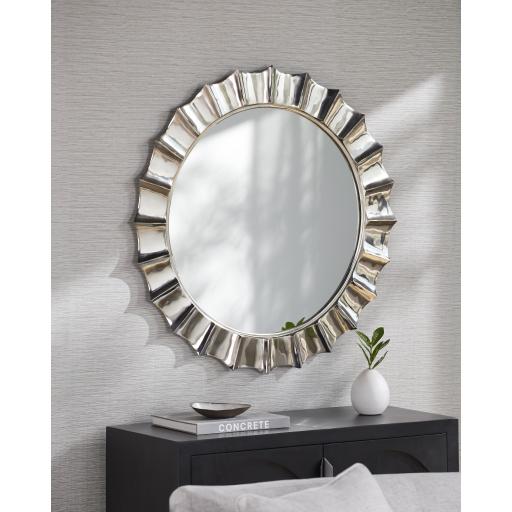 Surya Tejasvi EJA-001 35"H x 35"W x 1"D Mirror