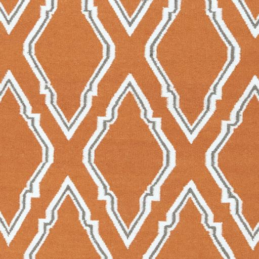 Surya Fallon FAL-1098 Burnt Orange Charcoal 2'6" x 8' Rug
