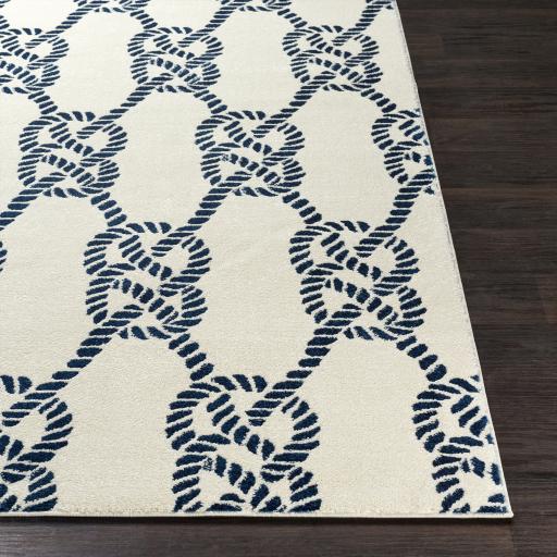 Surya Horizon HRZ-2310 Cream Dark Blue 2' x 3' Rug