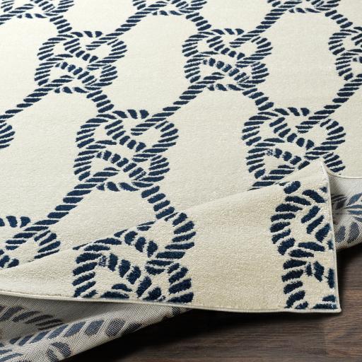 Surya Horizon HRZ-2310 Cream Dark Blue 2' x 3' Rug