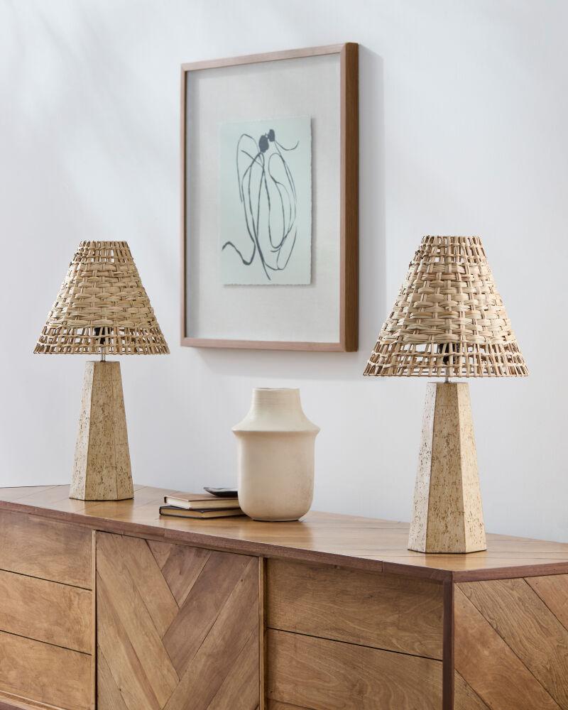 Livabliss Iskut ISK-001 21"H x 12"W x 12"D Table Lighting