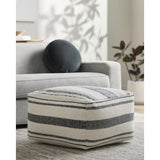 Surya Julio JUPF-001 14"H x 24"W x 24"D Pouf