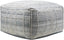 Surya Kenneth KEPF-001 14"H x 24"W x 24"D Pouf
