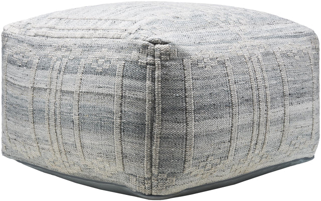 Surya Kenneth KEPF-001 14"H x 24"W x 24"D Pouf