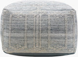 Surya Kenneth KEPF-001 14"H x 24"W x 24"D Pouf