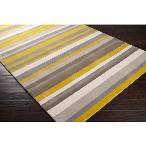 Surya Madison Square MDS-1008 Ivory Medium Gray 2'6" x 8' Rug