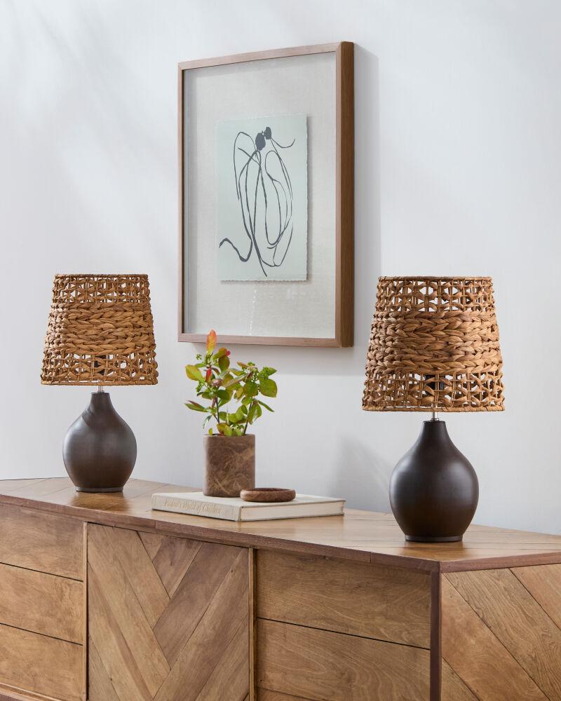 Livabliss Pabu PBU-001 19"H x 9"W x 9"D Table Lighting