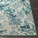 Surya Paramount PAR-1102 Aqua Cream 1'10" x 2'11" Rug