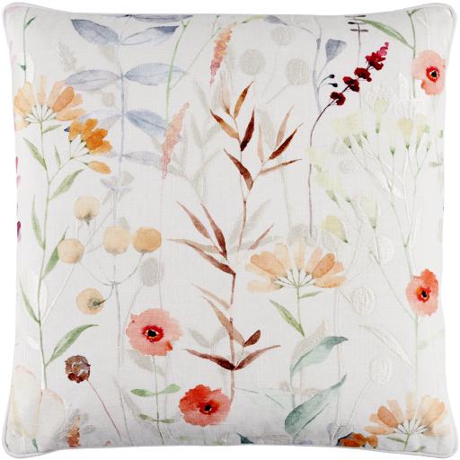 Surya Painterly Florals PFL-003 20"H x 20"W Pillow Cover