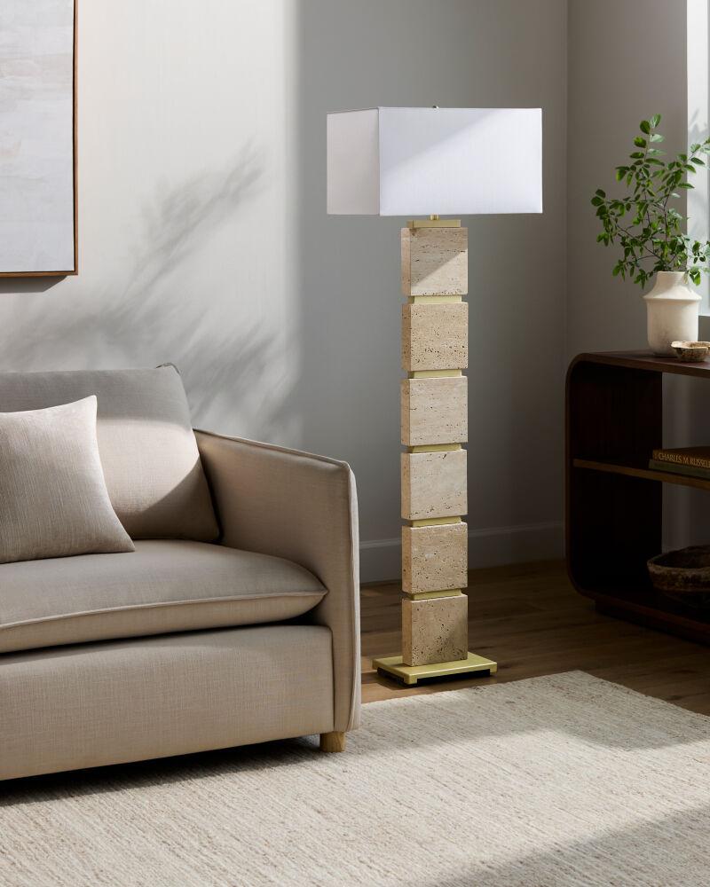 Surya Ponta PNT-001 60"H x 12"W x 20"D Floor Lighting
