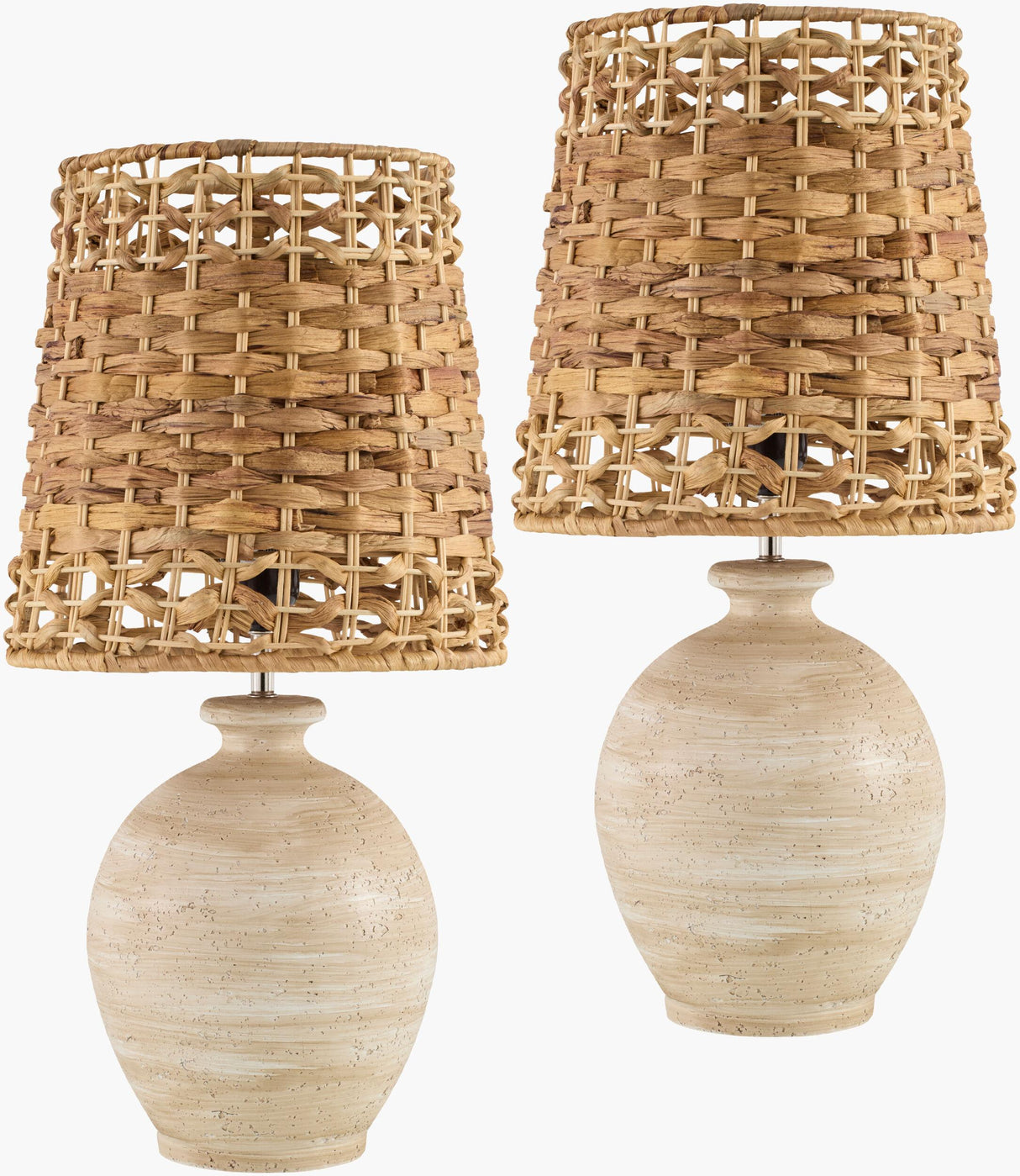 Livabliss Sarina SAR-001 19"H x 9"W x 9"D Table Lighting