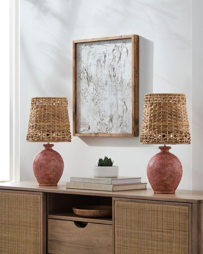Livabliss Sarina SAR-002 19"H x 9"W x 9"D Table Lighting