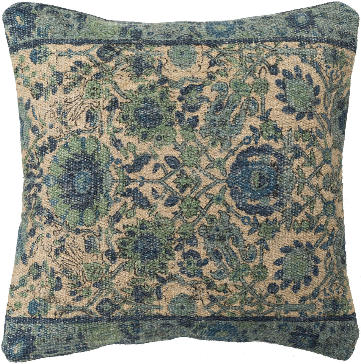 Surya Shadi SD-004 Aqua Charcoal 30"H x 30"W Pillow Kit