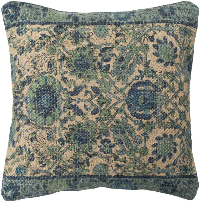 Surya Shadi SD-004 Aqua Charcoal 30"H x 30"W Pillow Kit