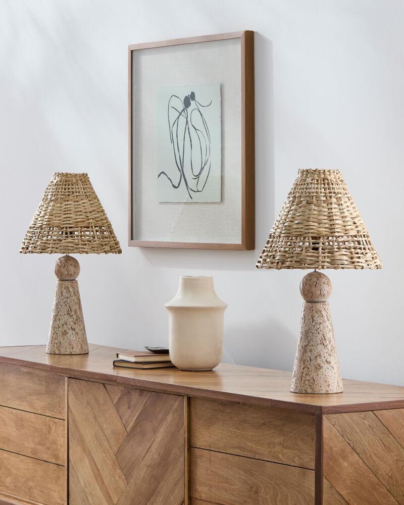 Livabliss Teslin TSL-001 22"H x 12"W x 12"D Table Lighting