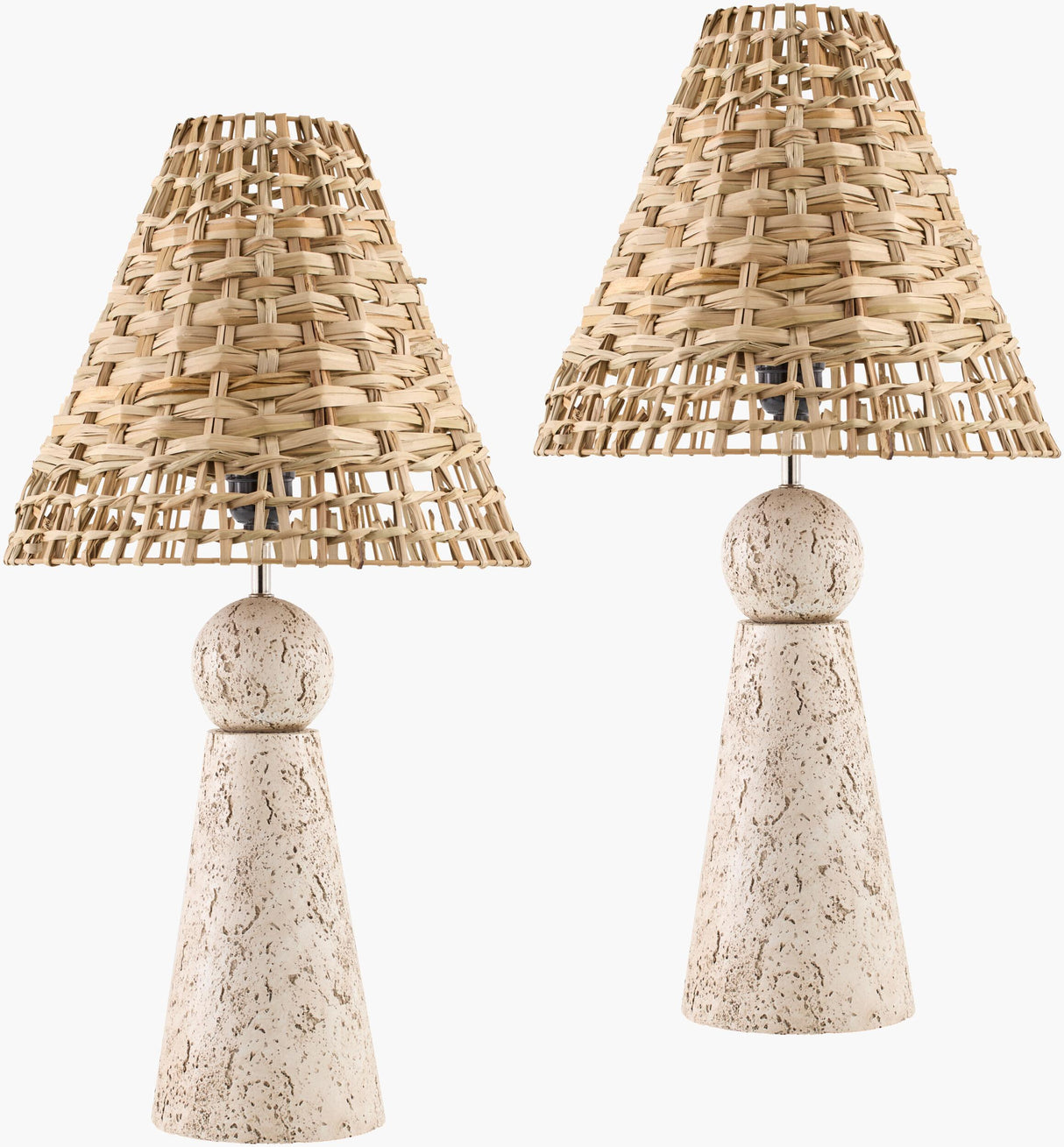 Livabliss Teslin TSL-002 22"H x 12"W x 12"D Table Lighting