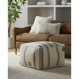 Surya Titus TTPF-001 14"H x 24"W x 24"D Pouf