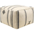 Surya Titus TTPF-001 14"H x 24"W x 24"D Pouf