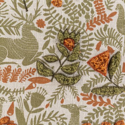 Surya Tanzania TZN-006 Burnt Orange Off-White 20"H x 20"W Pillow Cover