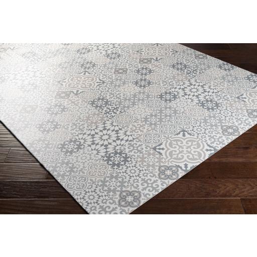 Surya Vinilo VNL-2306 Cream Medium Gray 2' x 3'11" Rug