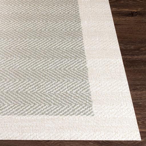 Surya Vinilo VNL-2315 Cream Medium Gray 2' x 3'11" Rug