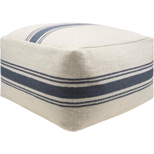Surya Waylon WYPF-001 14"H x 24"W x 24"D Pouf