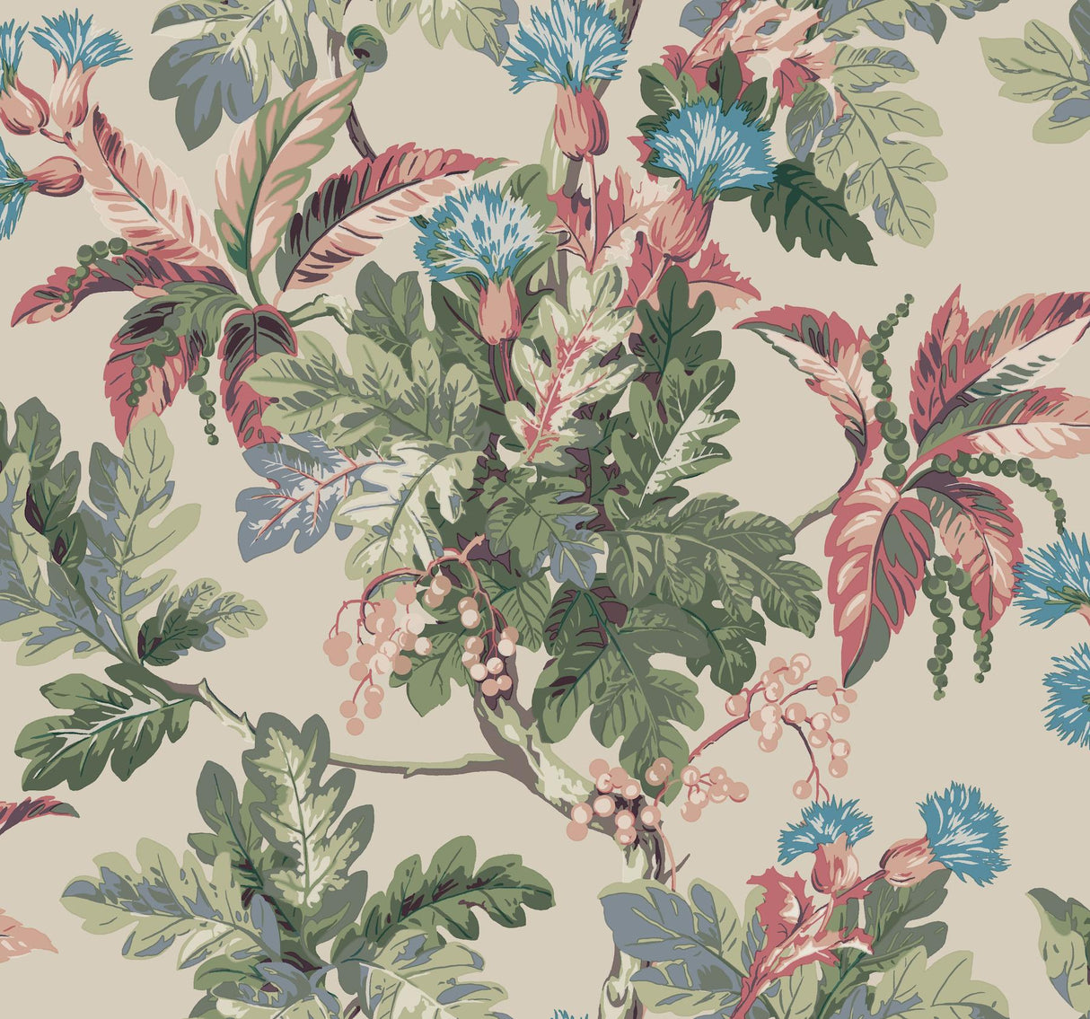 Ronald Redding Designs Briarwood Neutral Wallpaper