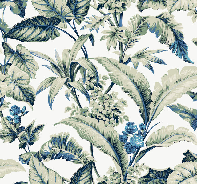 Ronald Redding Designs Mystic Isle Green Wallpaper