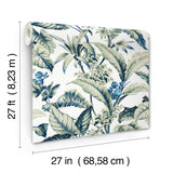 Ronald Redding Designs Mystic Isle Green Wallpaper