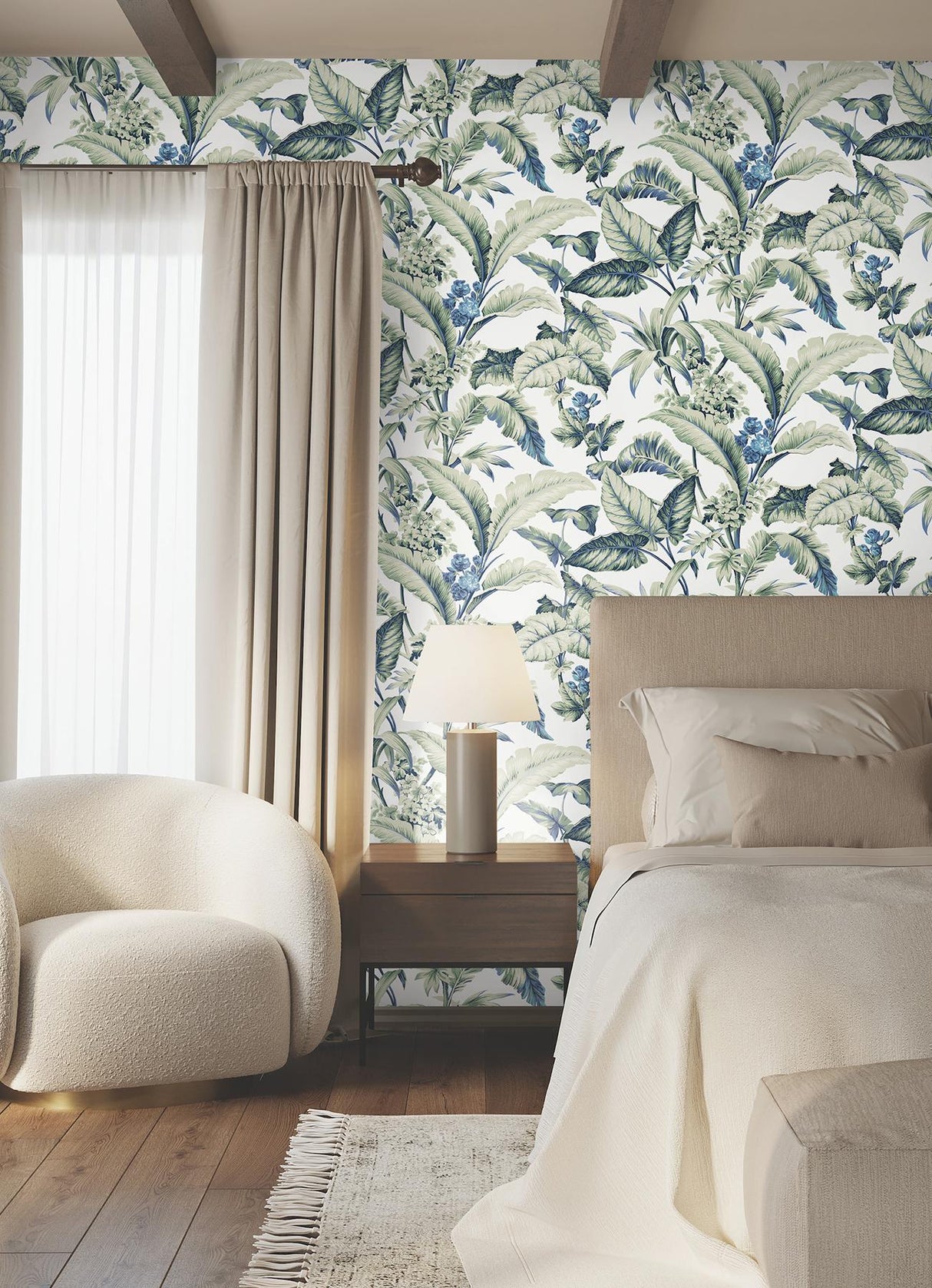 Ronald Redding Designs Mystic Isle Green Wallpaper