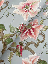 Ronald Redding Designs Marguerite Vine Blue Wallpaper