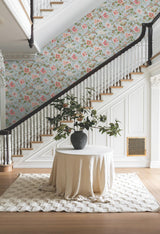 Ronald Redding Designs Marguerite Vine Blue Wallpaper