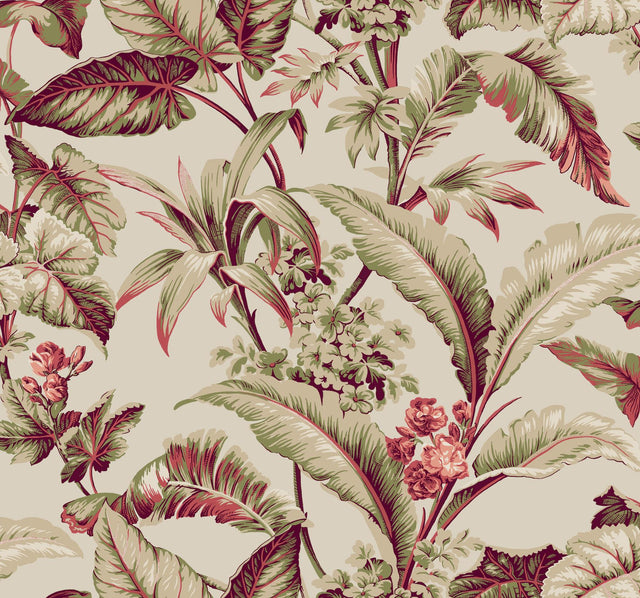 Ronald Redding Designs Mystic Isle Neutral Wallpaper